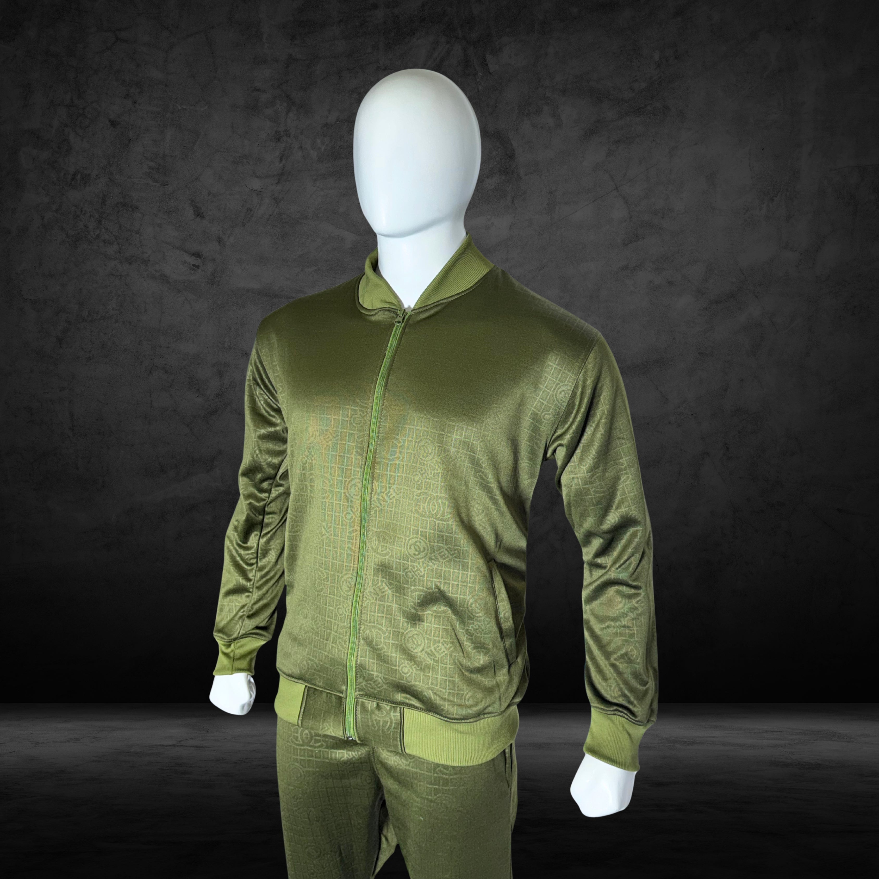Channel Embossed Jogging Suit