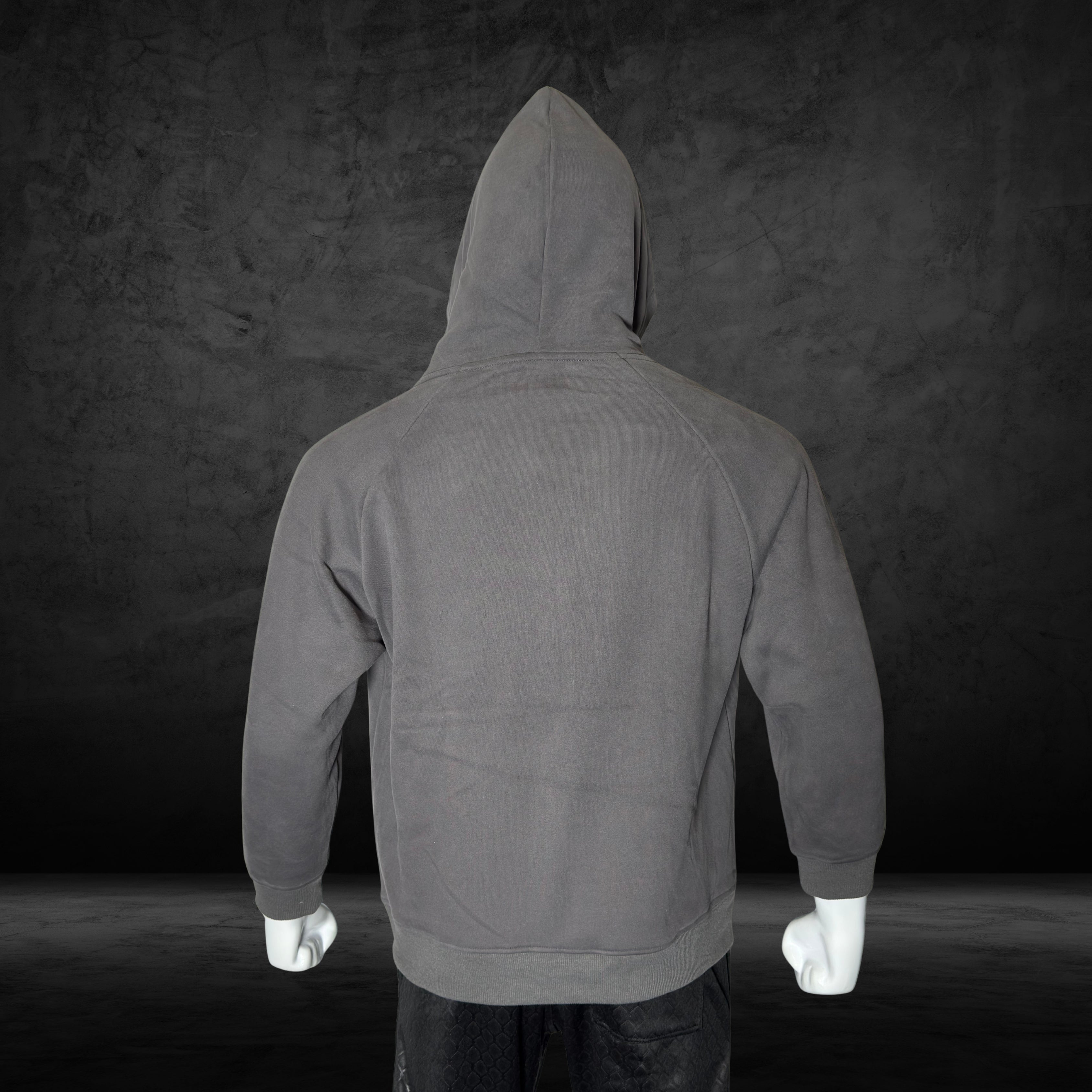 Velvet Lined Cotton Fleece Zip-Up Hoodie