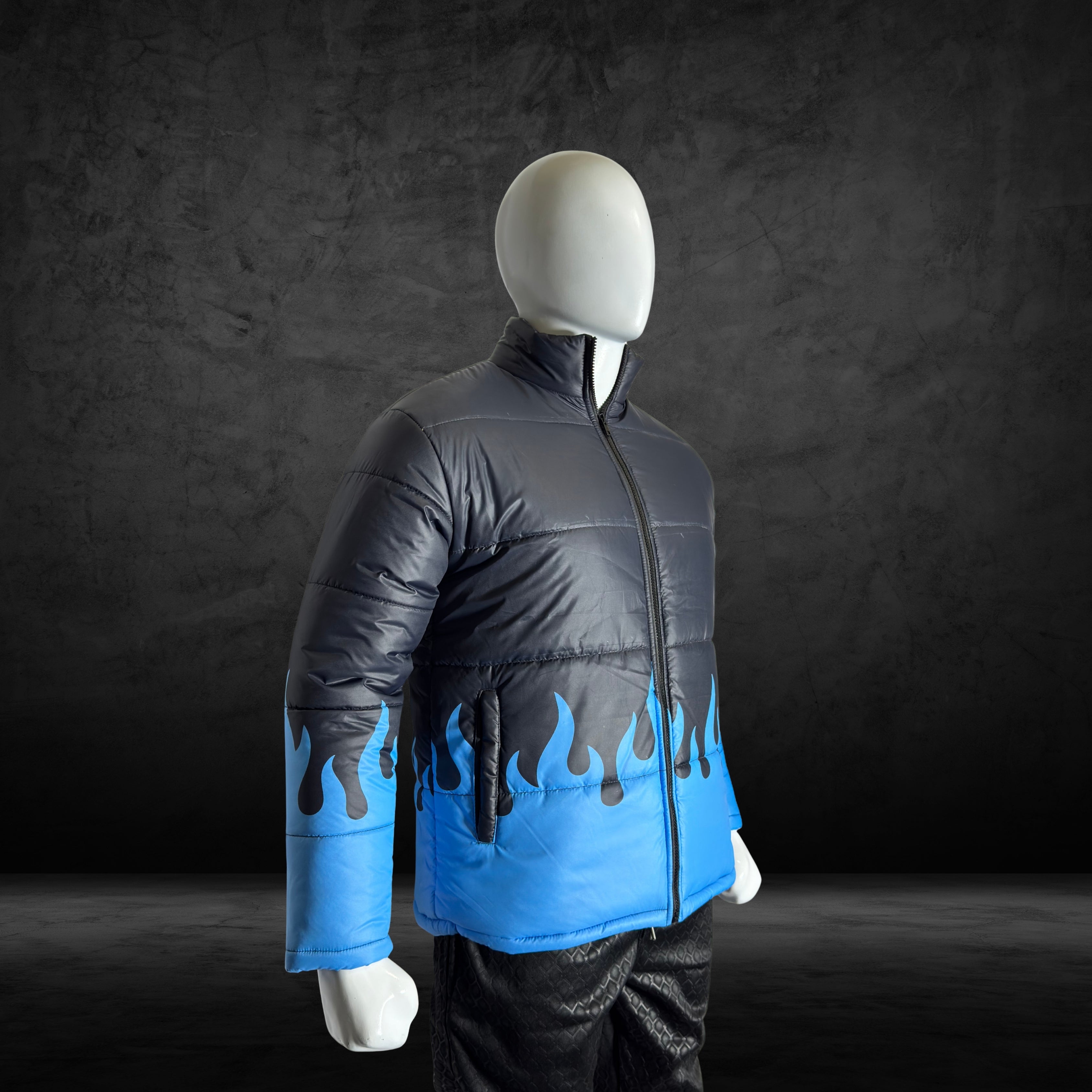 Flames Puffer Jacket