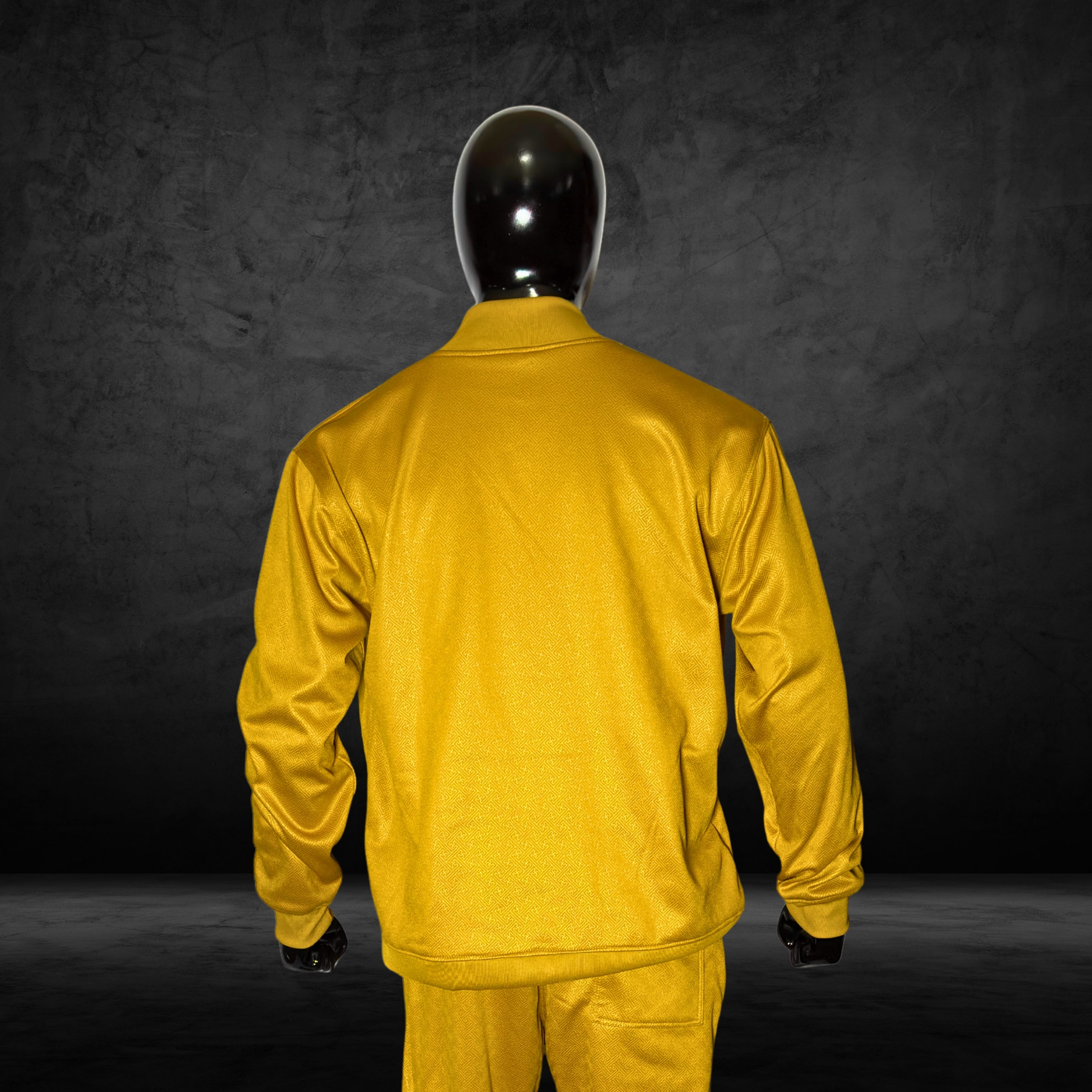 Line Embossing Fleece Jogging Suit