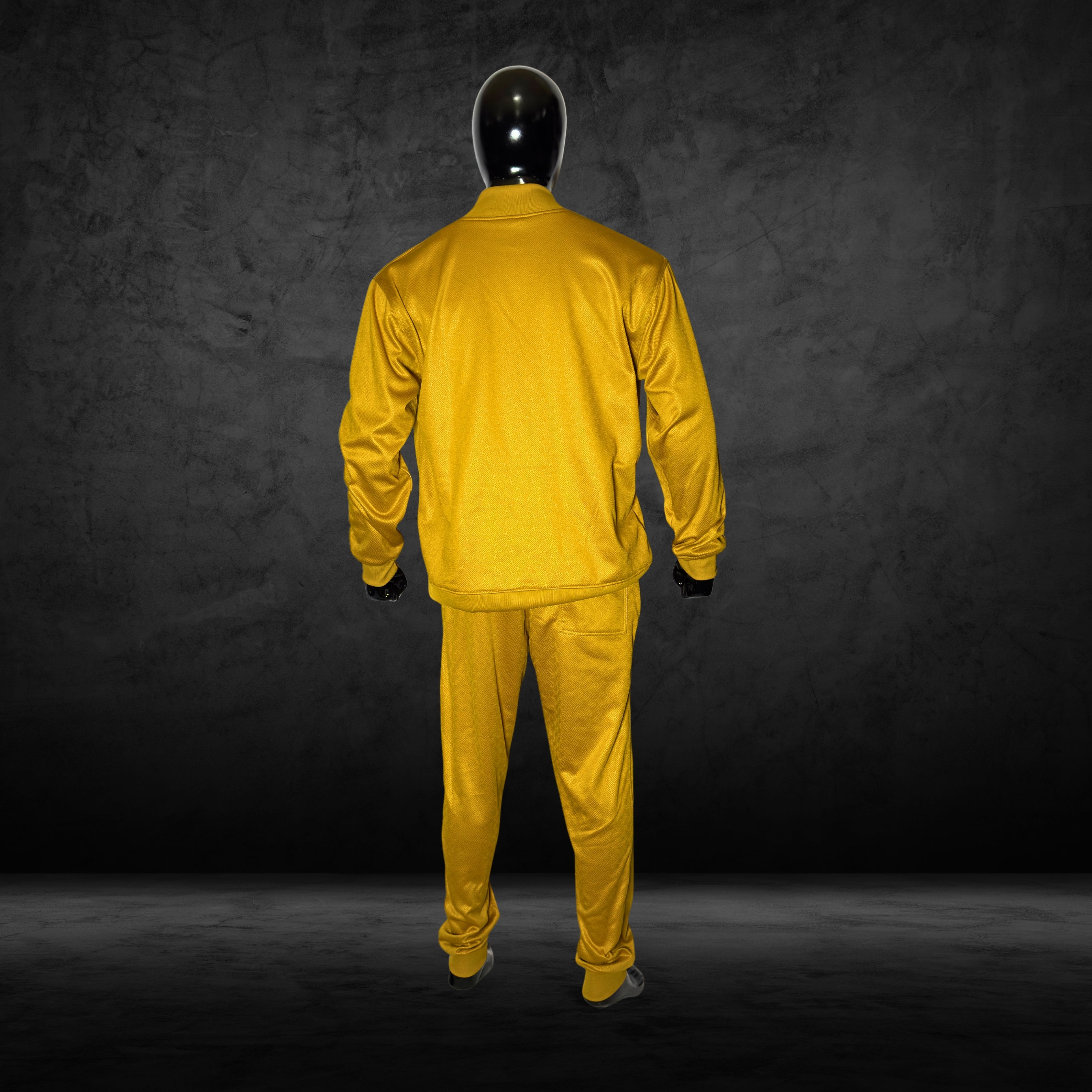 Line Embossing Fleece Jogging Suit