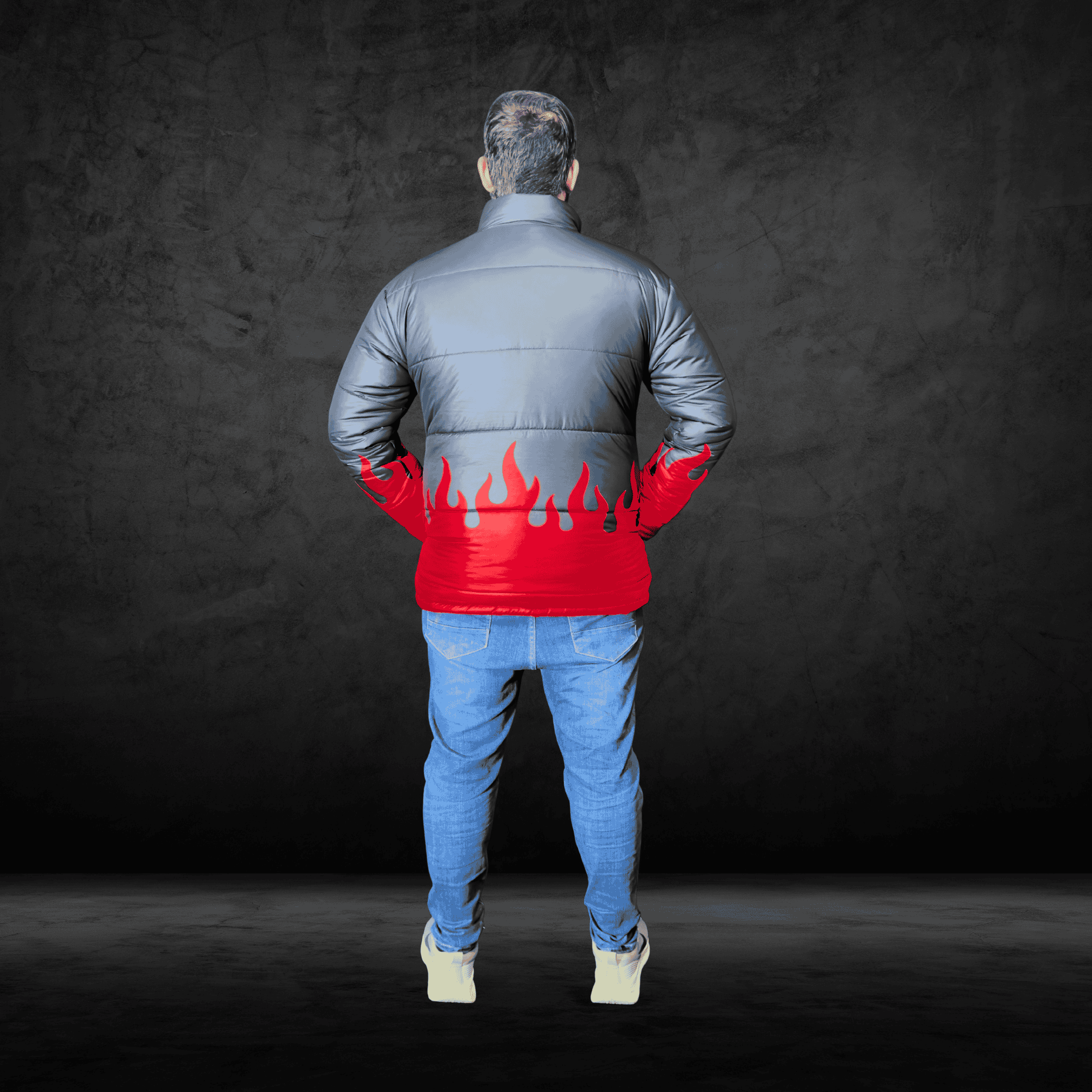 Flames Puffer Jacket