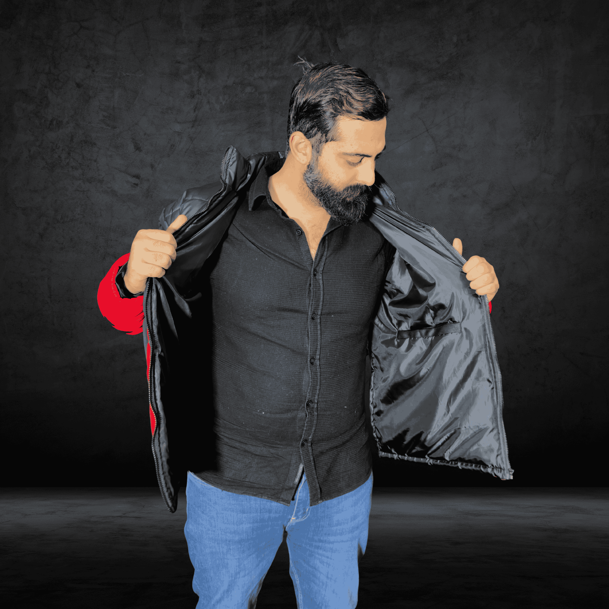 Flames Puffer Jacket